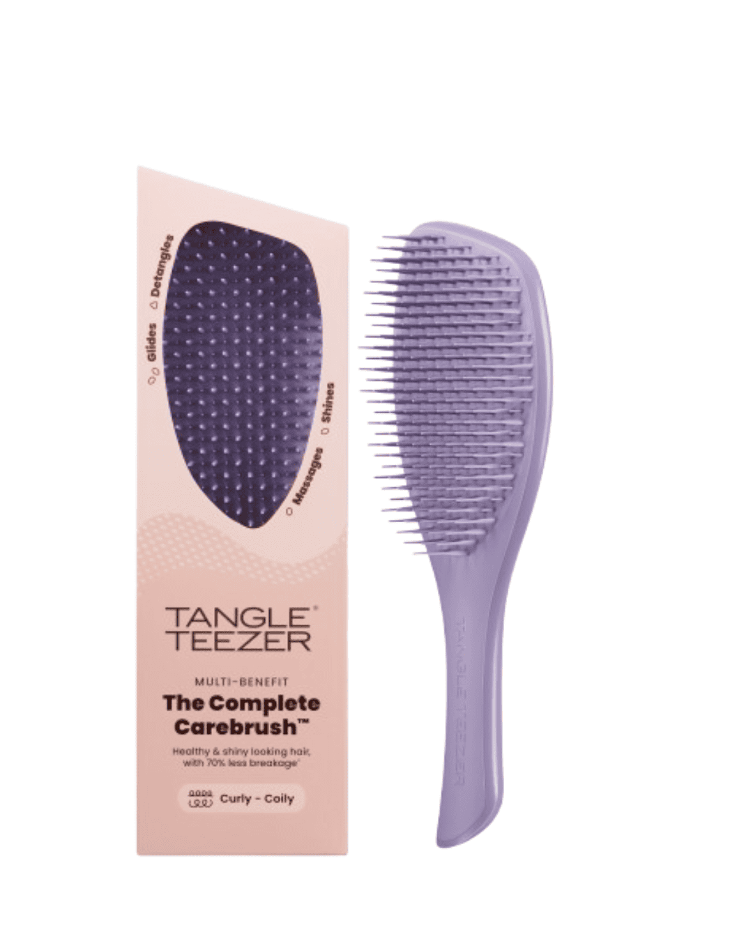 Design sem nome (4) Tangle Teezer Complete Carebrush Curly Velvet Purple - Image 1