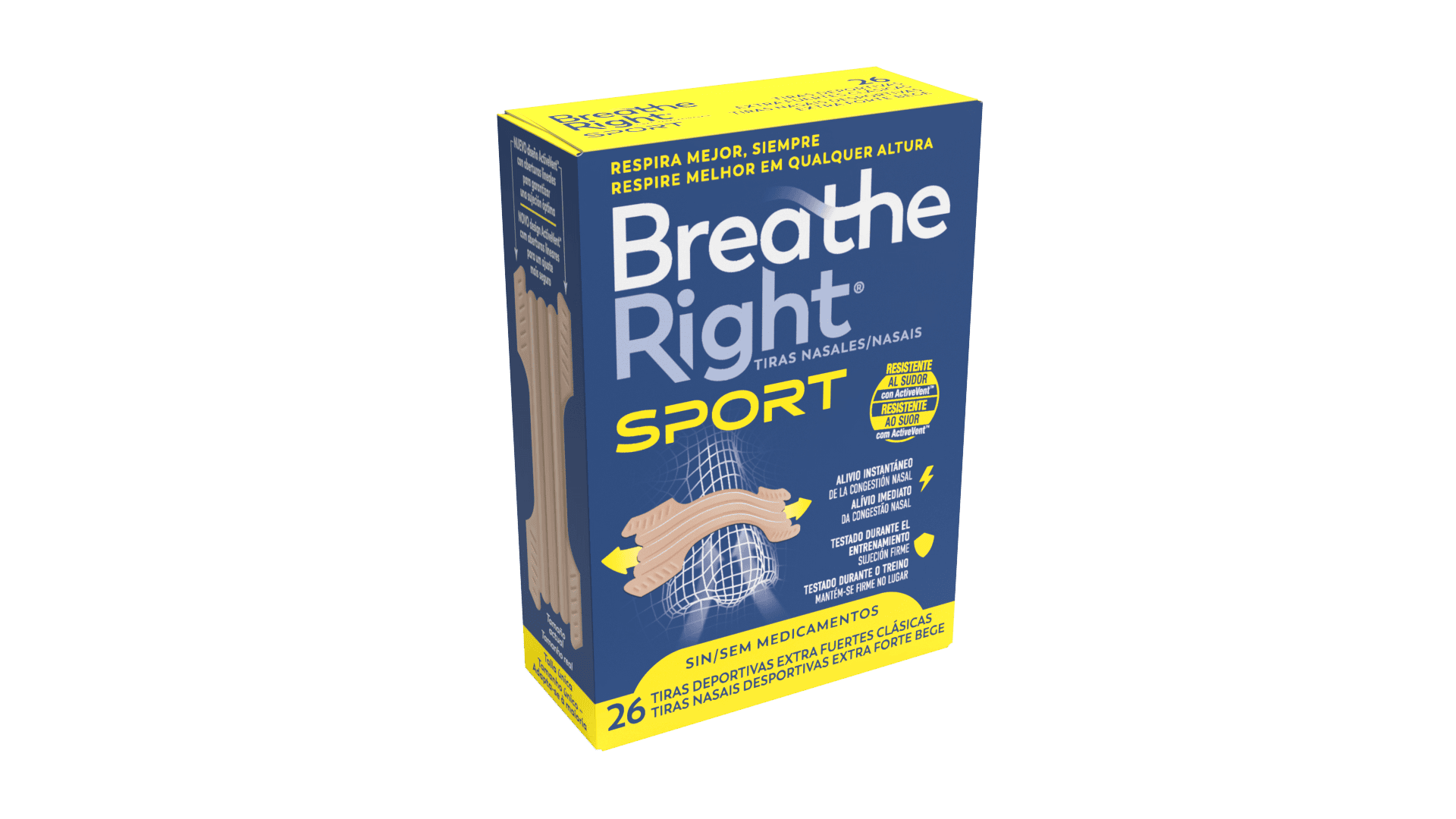 SportBeige26_ES_PT Breathe Right Sport Bege TU - 26un - Image 1